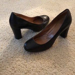Clarks Black chunky Heels